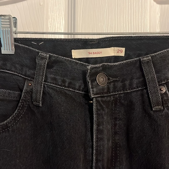 LEVIS 94 BAGGY BLACK DENIM - Picture 4 of 5
